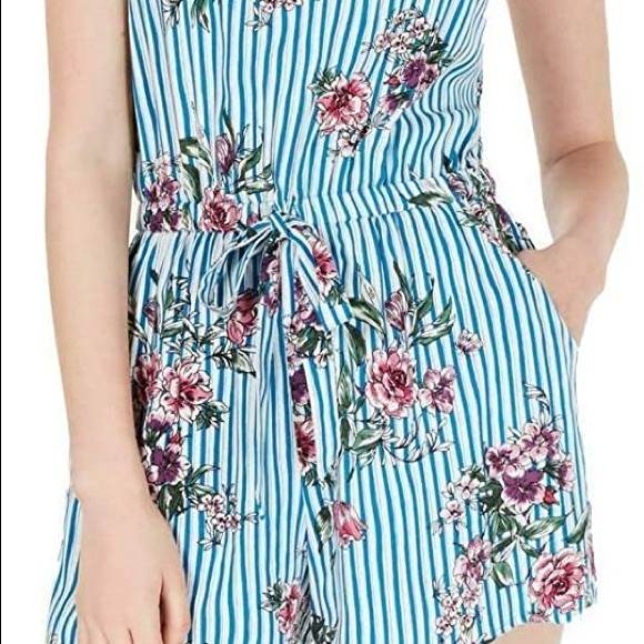 Bebop Printed Sleeveless Halter Romper Size XS - Picture 1 of 4